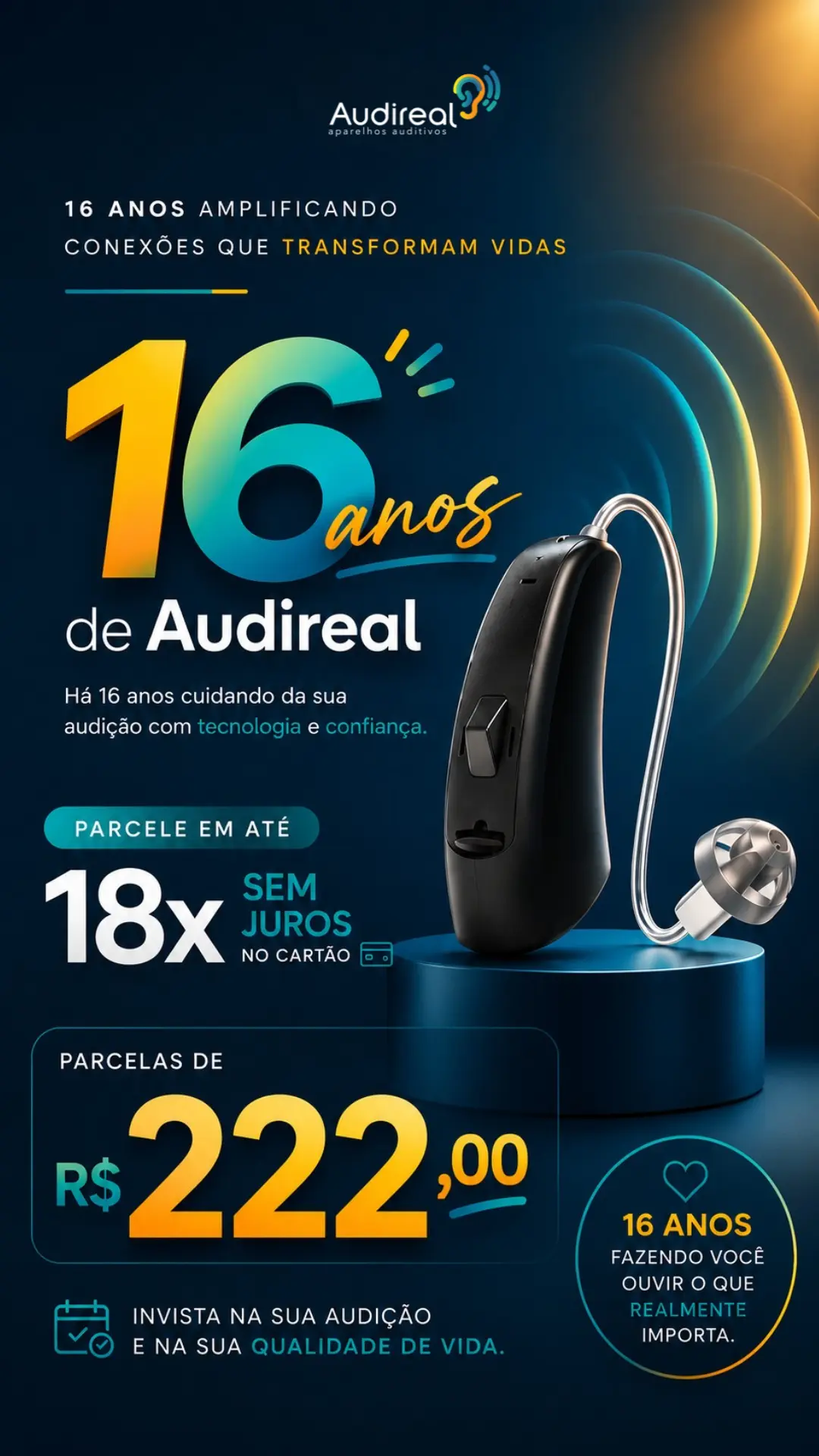 Preço de aparelhos auditivos? compre interton GN e pague em até 18x