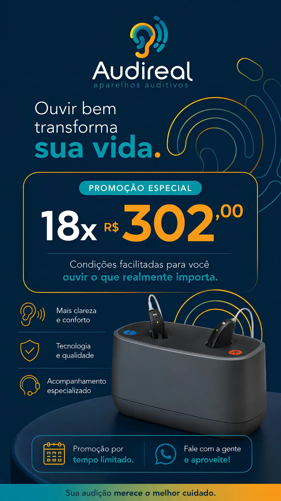Preço de aparelhos auditivos? compre interton GN e pague em até 18x